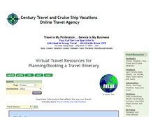 Tablet Screenshot of centurytravel.org